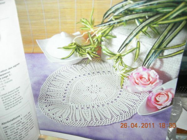 Explication Napperon Ovale crochet 1,25 Merveilles | mode-et-laines